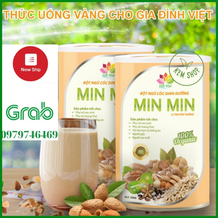 (Combo 2 Hộp) Ngũ cốc lợi sữa Minmin - Ngũ cốc bầu Min Min 29 loại hạt, Mẹ nhiều sữa, con tăng cân chuẩn