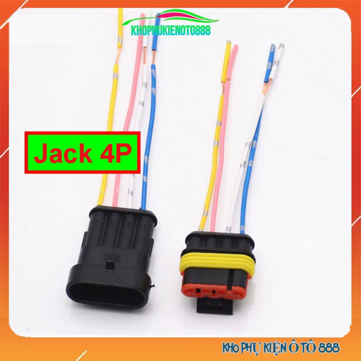 Jack cắm, cút kết nối đủ chân 1P-2P-3P-4P-5P-6P đã đấu dây chống nước dùng cho ô tô xe máy
