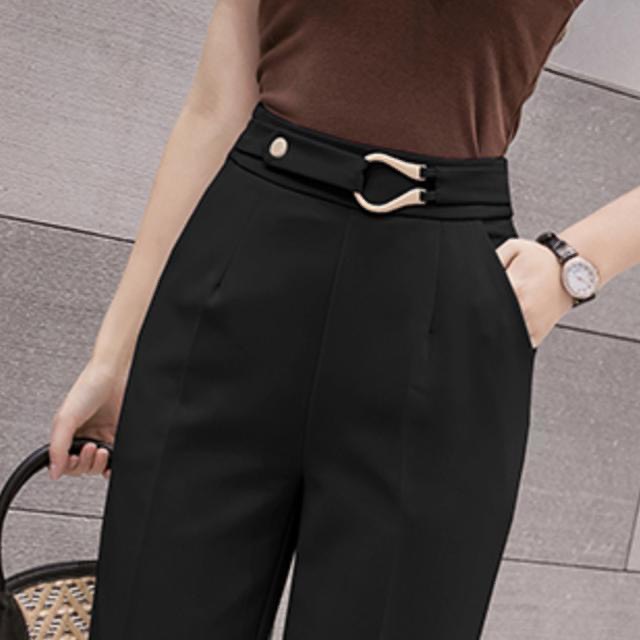 [XẢ HÀNG] Quần Baggy Khoen Thắt Lưng Công Sở Thanh Lịch Cho Nữ | Smide Clothing