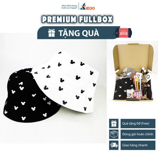 Nón bucket vành tròn Mickey Icon, mũ tai bèo unisex OKIEDO Fullbox Premium