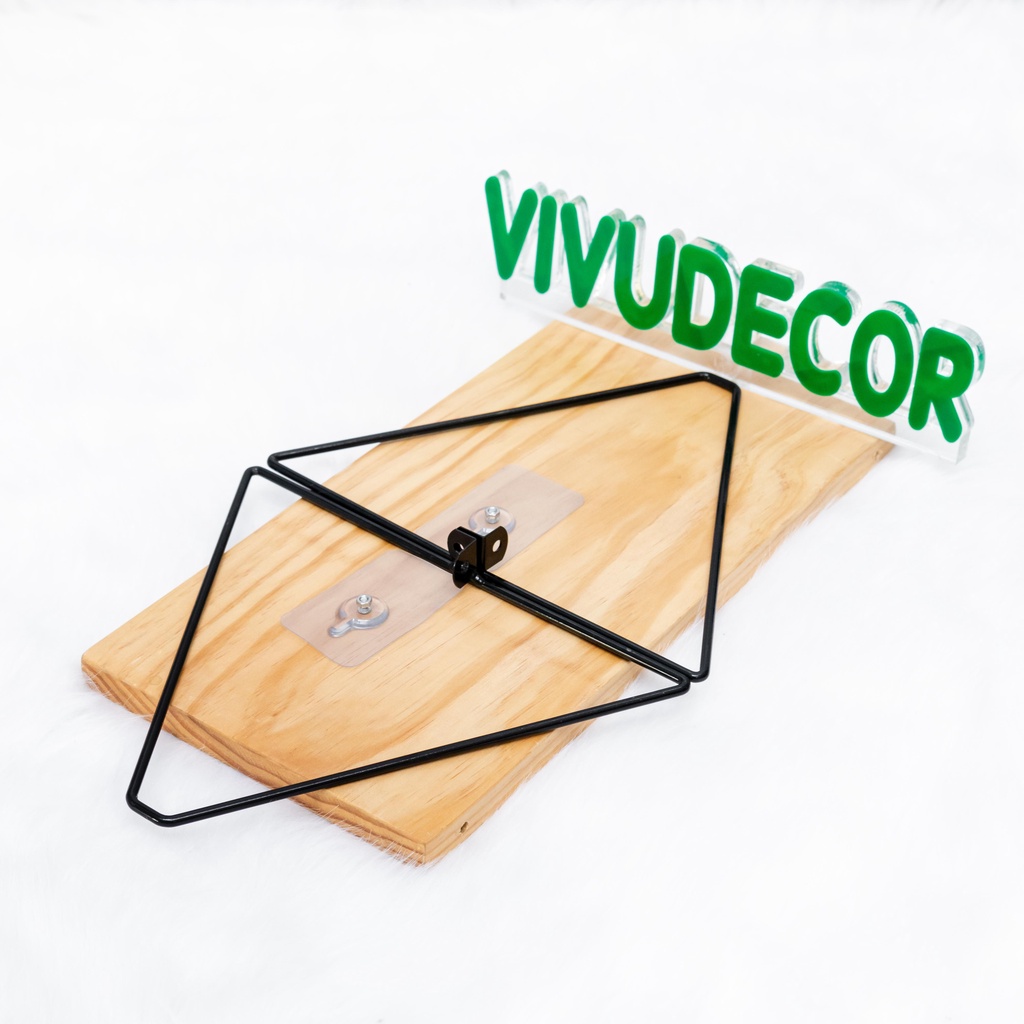 Kệ treo tường VIVUDECOR KT03 100% gỗ thông NewZealand