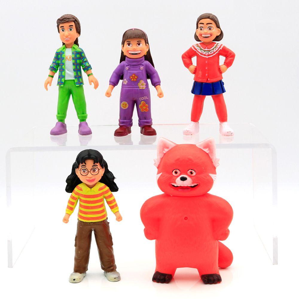 Set 5 Đồ trang trí Gấu Trúc Đỏ Dễ Thương Dùng Để Trang Trí