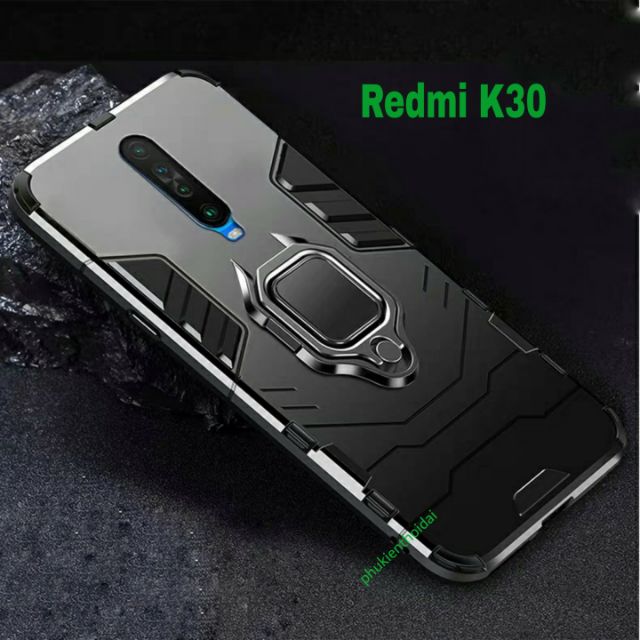 Ốp Redmi K30 / K30 5G / K40 / K40 Pro / K30 Pro / Poco F3 / K50 / K60 chống sốc Iron Man Iring siêu bền giá đỡ xem phim
