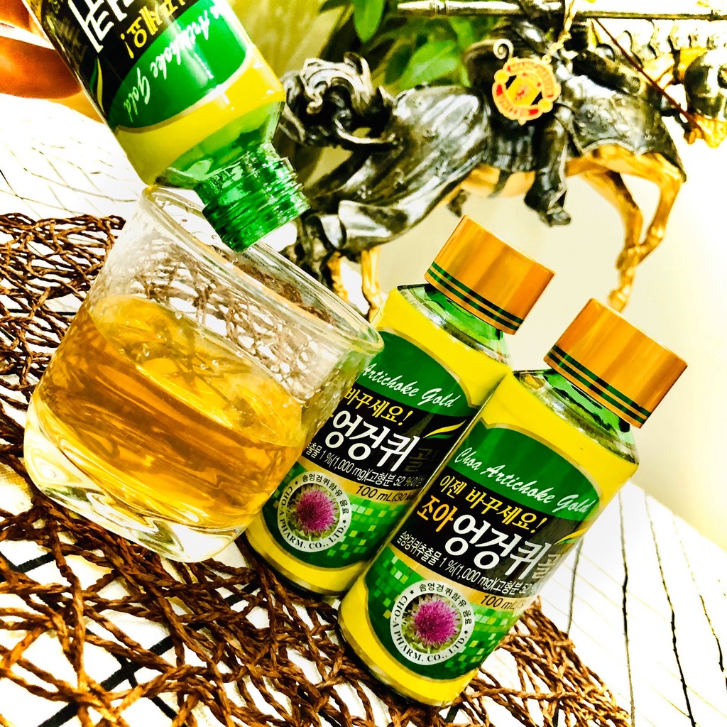 Nước giải rượu CHOA Artichoke Gold Hàn Quốc lọ 100ml  - Giải rượu nhanh chóng, thanh lọc, bảo vệ tế bào gan