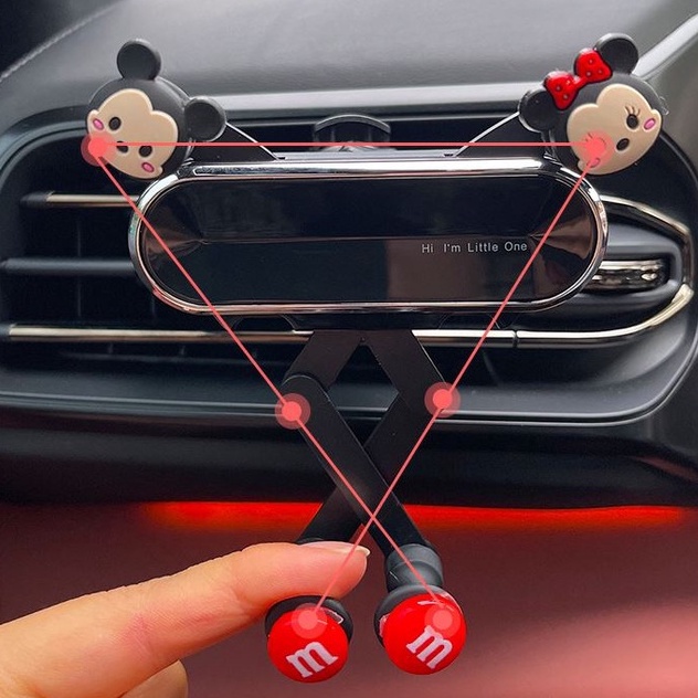 Giá đỡ điện thoại XIAODUOJIAJU gắn lỗ thông gió xe ô tô có thể điều chỉnh trọng lực