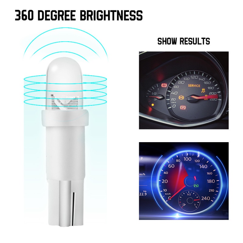 Bóng Đèn LED 0.1W Chuyên Dụng Cho Bảng Điều Khiển Xe Hơi