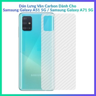 Miếng dán lưng cacbon Samsung Galaxy A51/ Samsung Galaxy A71