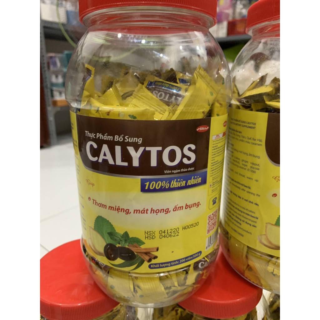 Kẹo Calytos(hộp 200 viên) giúp giảm ho , đau họng