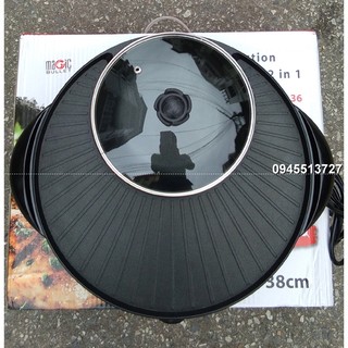 Bảo hành 12 tháng Bếp lẩu nướng điện Magicbullet BBQ 38cm