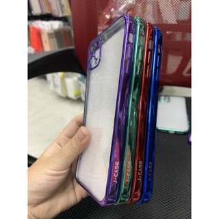 Ốp lưng iphone 11 (6.1), 11 pro max (6.5) dẻo xi viền màu