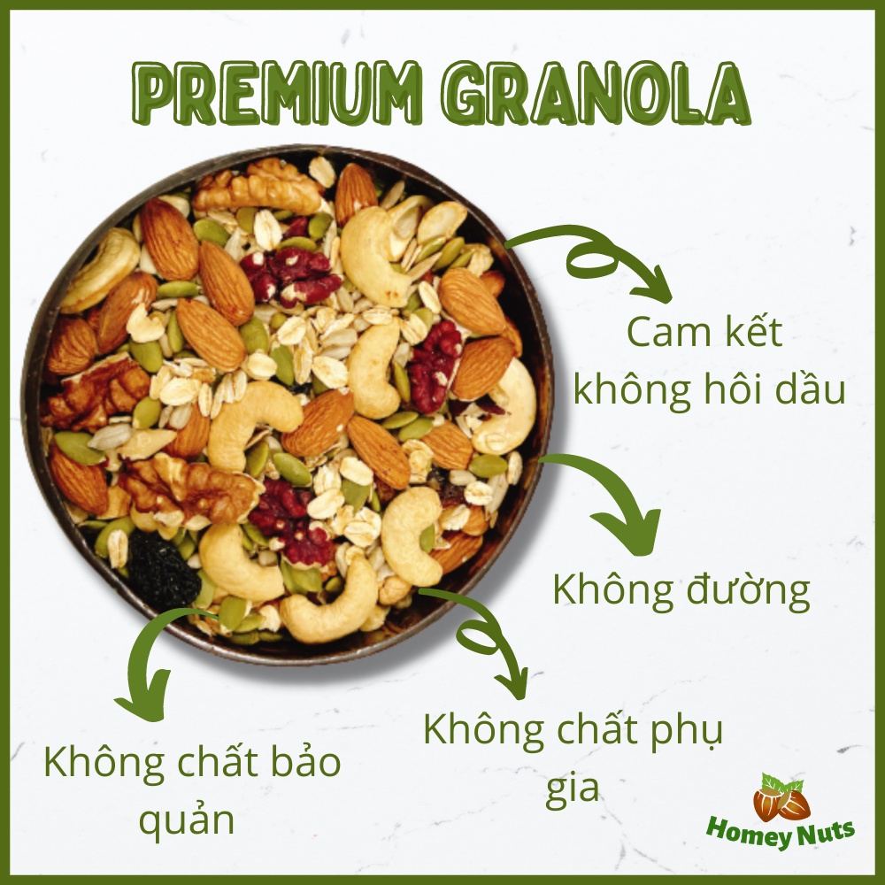 SET quà tặng Granola siêu hạt Mix 11 loại hạt cao cấp: Tặng các dịp lễ như sinh nhật, 8/3, 20/10, tết ...