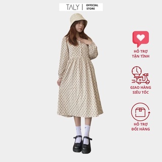 Đầm hàng nút chấm bi D1112 TALY