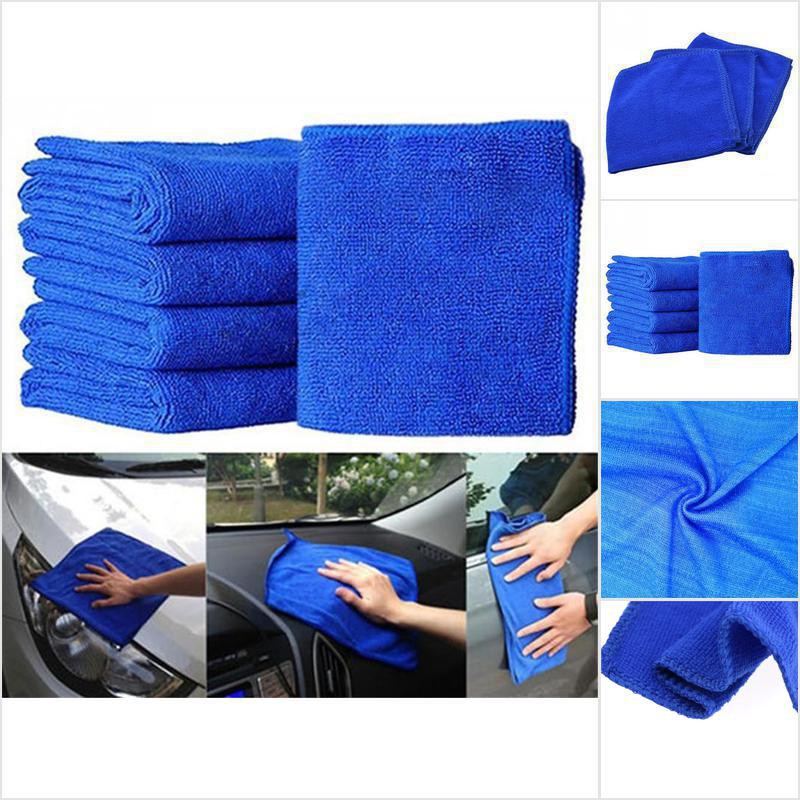 Set 5 Khăn Vi Sợi Mềm Mại Vệ Sinh Xe Ô Tô