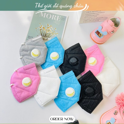 Khẩu Trang KN95 Có Van Thở -6 Lớp Than Hoạt Tính, Chống Bụi Mịn