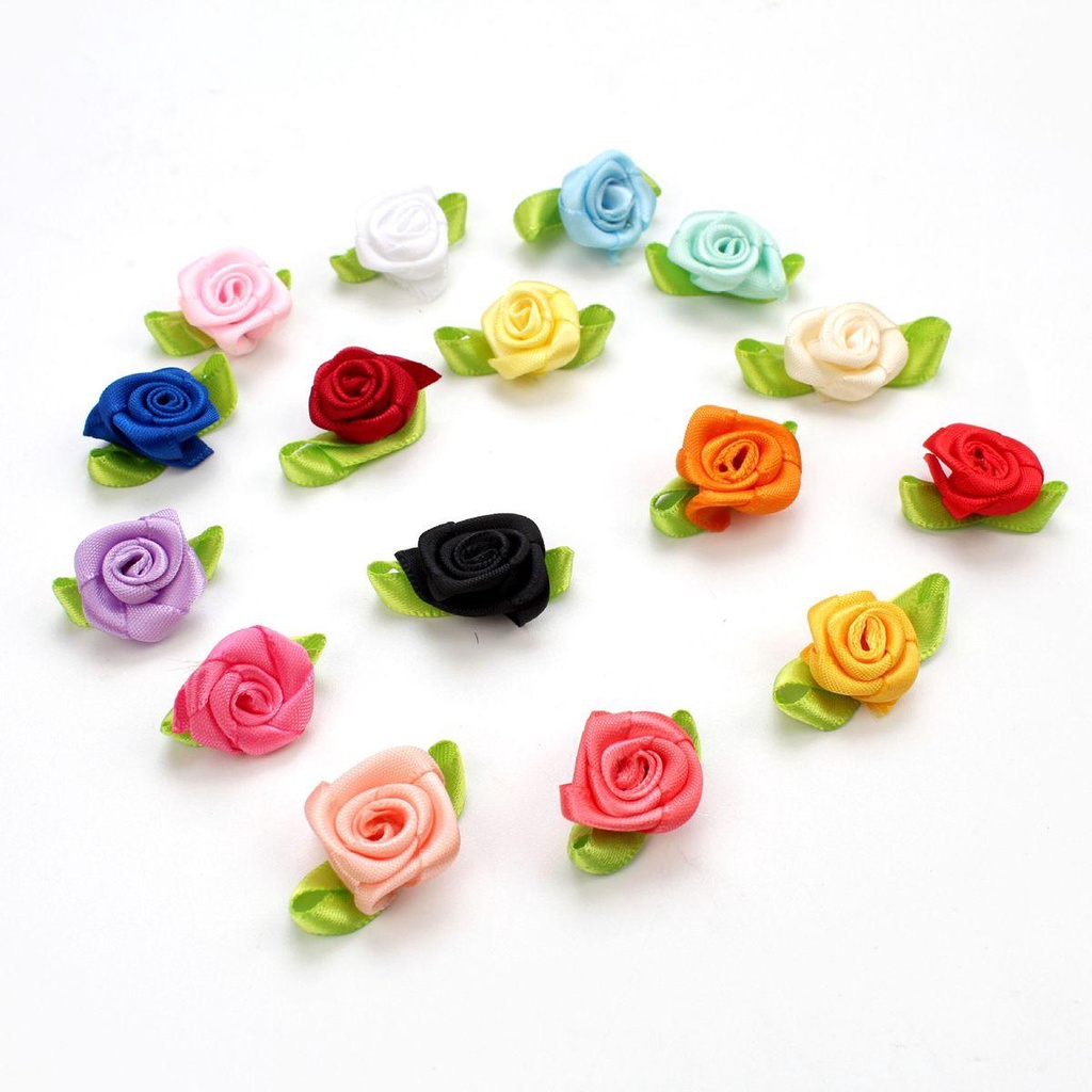 Set 100 Hoa Hồng Giả Mini Đa Năng Dùng Để Trang Trí