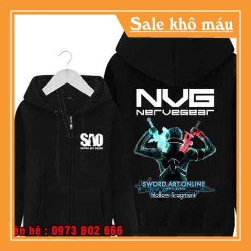 [ BÁN CHẠY ] ÁO khoác áo hoodie Kirito Sword Art Online cực HOT khuyến mại khủng giá rẻ dẹp