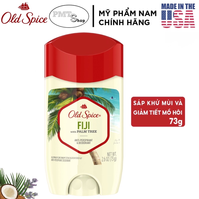 Lăn sáp khử mùi nam Old Spice 73g (sáp trắng) Bearglove Timber Fiji Wolfthorn Swagger Captain Canyon Wilderness Volcano