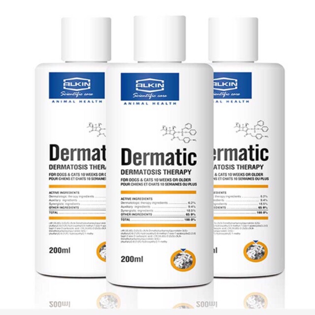 Dermatic - Sữa tắm trị viêm da, vảy gàu, ghẻ cho chó mèo