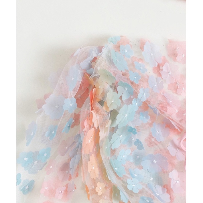 SET BIKINI 3 MÓN HỒNG BABY KÈM KHĂN HÔNG HỒ ĐIỆP OMBRE