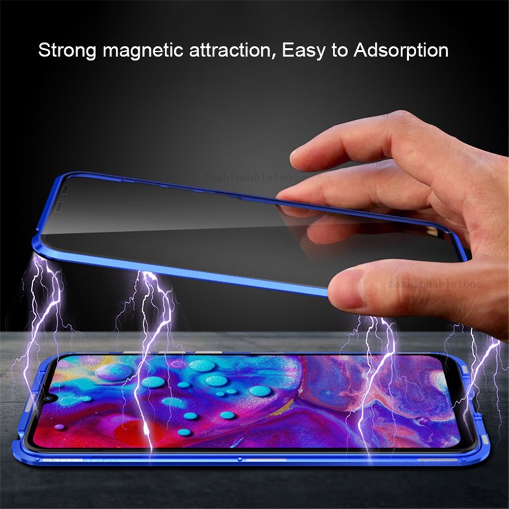 Ốp Điện Thoại Kính Cường Lực Hai Mặt Viền Kim Loại Cho iPhone 12 13 Pro Max 13 12 mini 12pro 13pro Max iphone13 iphone12