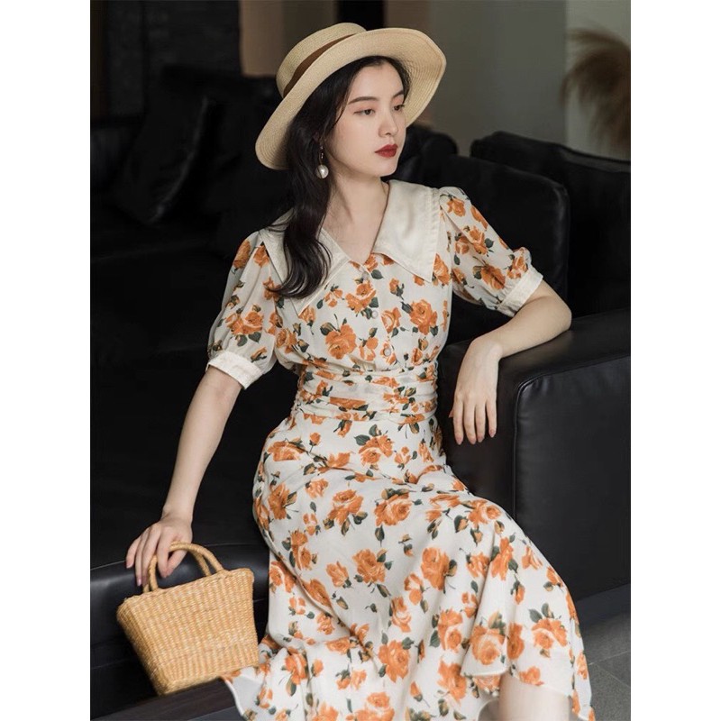 🌷 VÁY HOA PHỐI CÚC NGỌC VINTAGE🌿