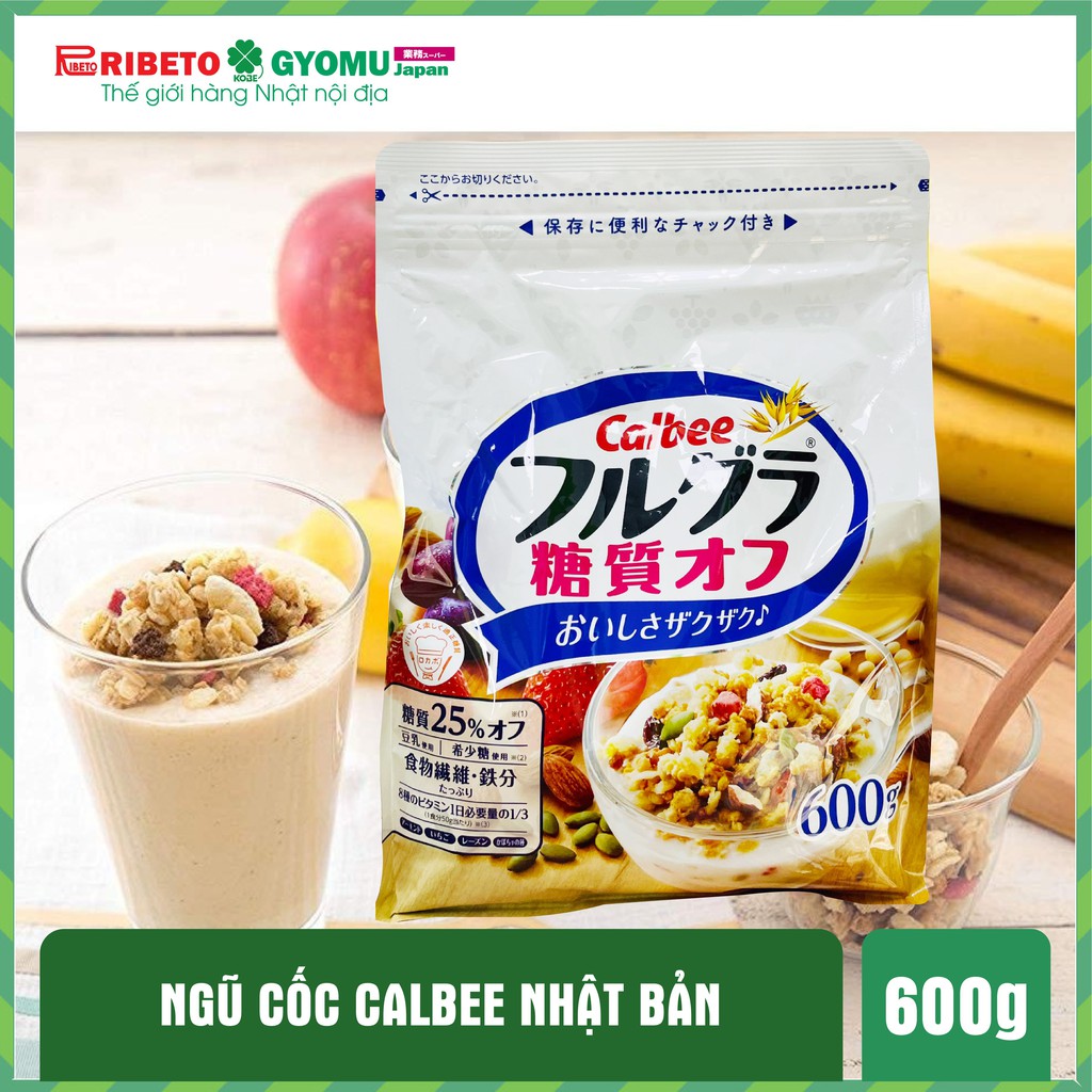 Ngũ cốc trái cây, đậu hạt Calbee Nhật Bản - ngũ cốc giảm cân - hàng nội địa Nhật Bản.