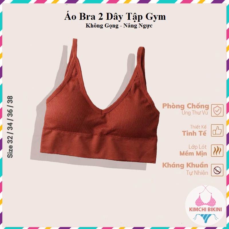 [Thanh Lý] Áo Lót Nữ - Áo Bra Nữ 2 dây tập gym chữ U hở lưng 2 dây nâng ngực gợi cảm co giãn mẫu BIGU KIMCHIBIKINI AL029