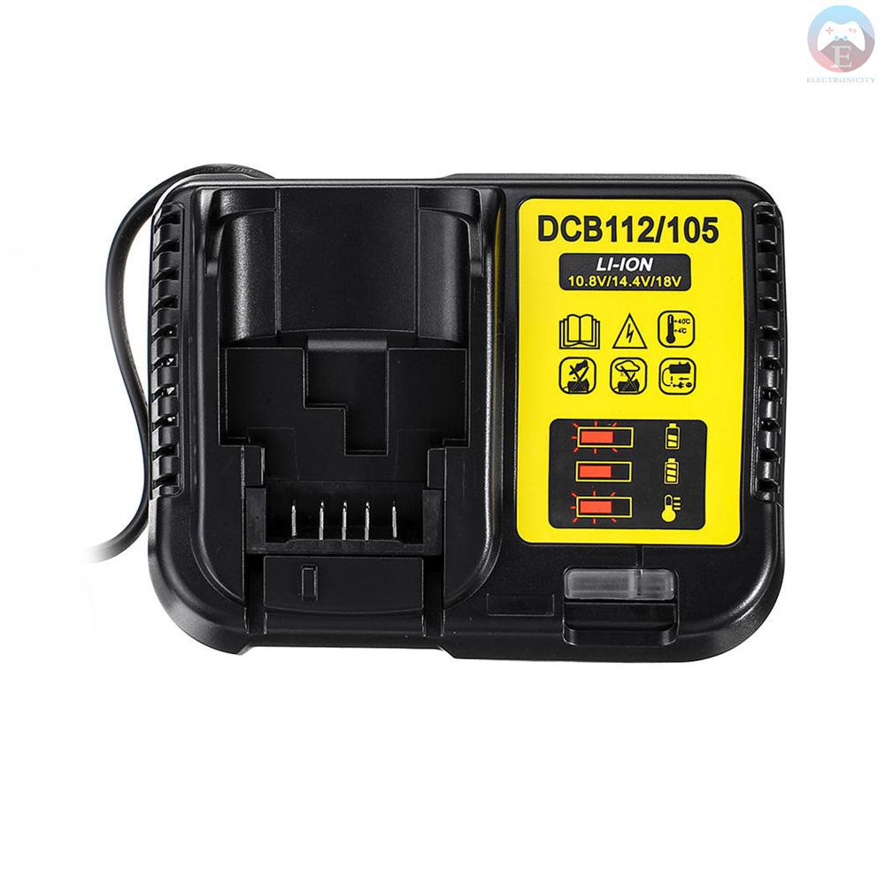 Bộ Sạc Pin Lithium Ele Dcb112 Cho Dewalt 12 V 14.4v 18v