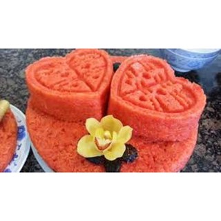 KHUÔN XÔI TIM XANH CUNG HỶ 15 CM