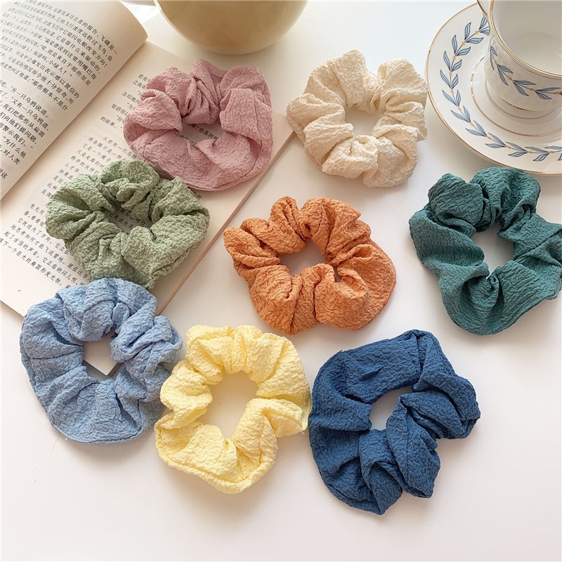 Dây Buộc Tóc Co Giãn Nhiều Màu Sắc Thời Trang Phong Cách Hàn Quốc Cho Nữ