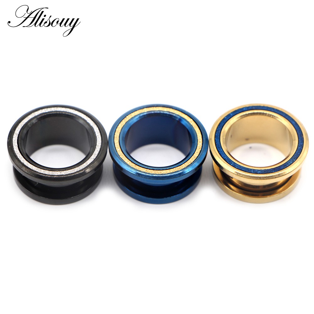 Alisouy Set 2 Khuyên Nong Tai Bằng Thép Không Gỉ Cá Tính