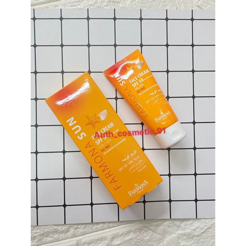 Kem chống nắng FARMONA SUN FACE CREAM SPF 50 OIL FREE 50ml chuyên dành cho da dầu mụn