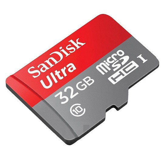 Thẻ nhớ MicroSDHC SanDisk Ultra 32GB 80MB/s - Không Box (Màu ĐỎ) - Nhất Tín Computer