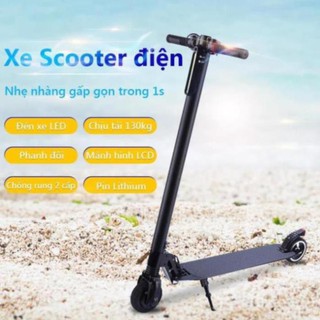 Xe Scooter xe trượt điện mini có thể gấp thanh thiếu niên nam nữ đi làm đi học tiện lợi topsmarket898