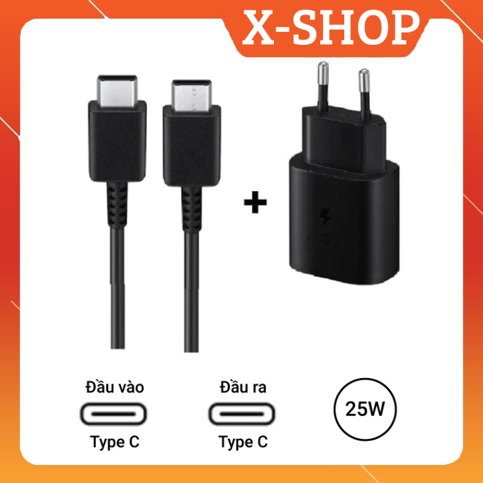 [Super Fast Charge 25W] Bộ sạc nhanh Android 25W (9V-2,77A, 5V-3A) (Type-C to Type-C)