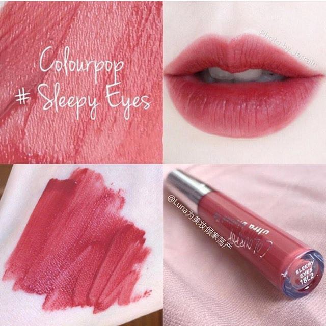 Son kem lì Colourpop màu flor, speed dial, sleep eyes...