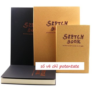 Sổ Ký Họa Sketch Book Potentate 100gsm Gáy May Chỉ Bìa Rời 120 Tờ 0214