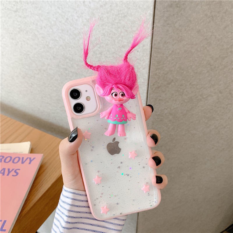Case Vỏ❀✽Xiaohongshu The same troll doll Apple 11 mobile phone case soft iPhone7/8plus Huawei P30 transparent mate30 | BigBuy360 - bigbuy360.vn