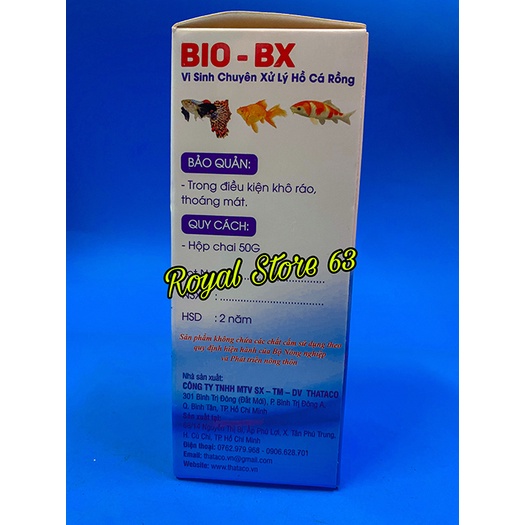 Bio Bx men vi sinh giúp trong nước cho bể cá cảnh Thataco