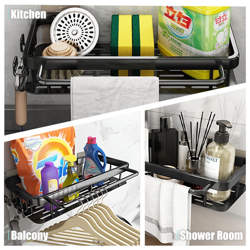 A-LIFE Giá Đỡ Bọt Biển Rửa Chén Treo Bồn Rửa Nhà Bếp Tiện Lợi