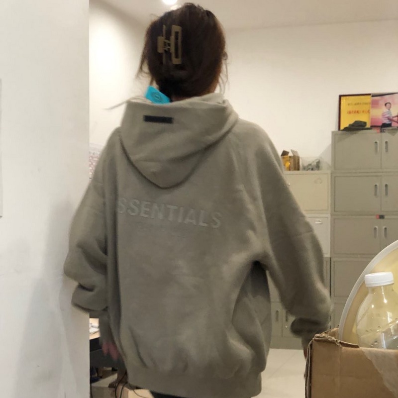 Áo hoodie FEAR OF GOD FOG ESSENTIALS SS21 cao cấp, Áo khoác nỉ form rộng ESSENTIALS silicon chất liệu nỉ bông oversize