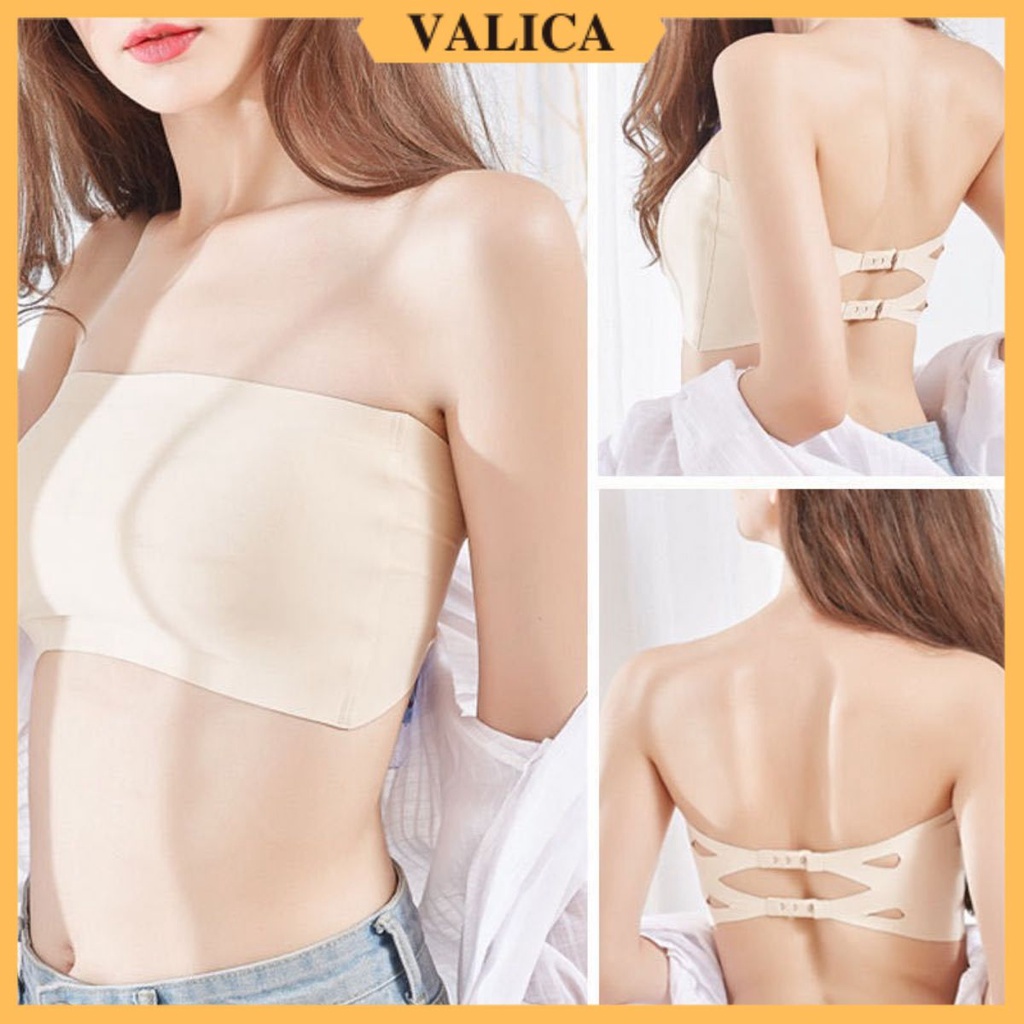 Áo bra nữ không dây đẹp, áo lót không gọng cúp ngực mặc áo hở lưng VALICA 8883 | BigBuy360 - bigbuy360.vn