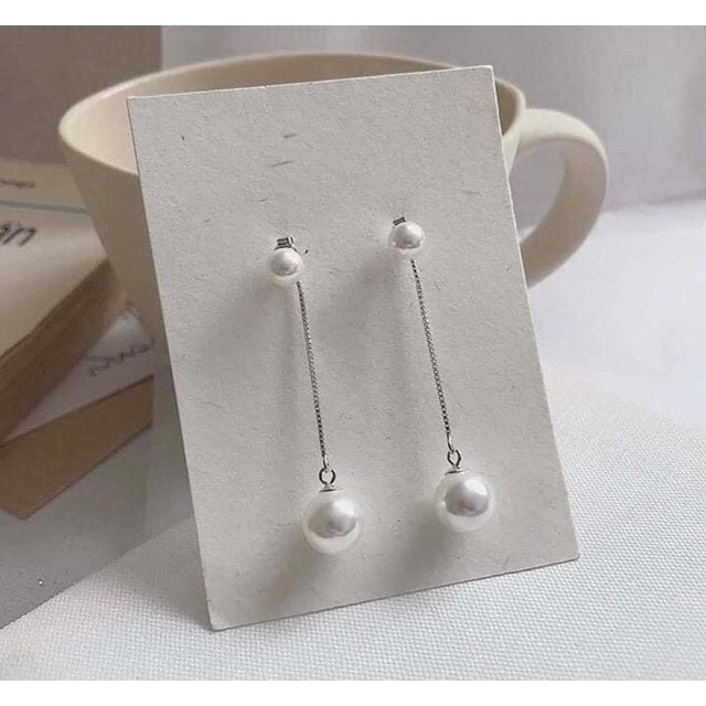 Bông tai bạc ta , có giấy của tiệm vàng