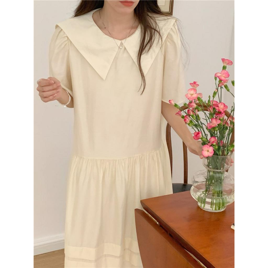 Đầm Dài Cổ Bẻ Thanh Lịch Phong Cách Retro 52581