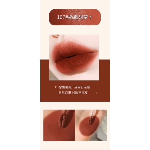 Son kem WodWod siêu lì mướt mềm mịn như nhung chống nước ảnh thật shop chụp
