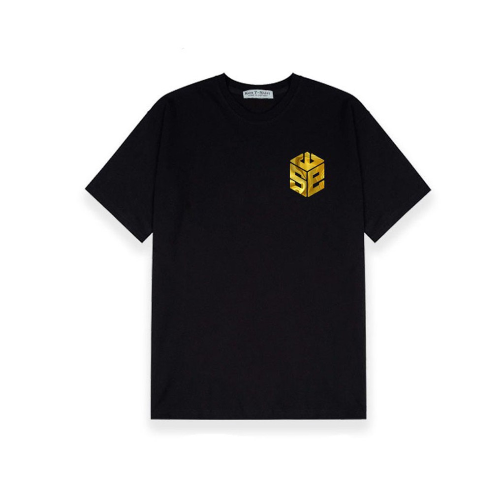 Áo Thun Phản Quang Tráng Gương Vàng SWECotton 75% Form Rộng Unisex Nam Nữ Đẹp.