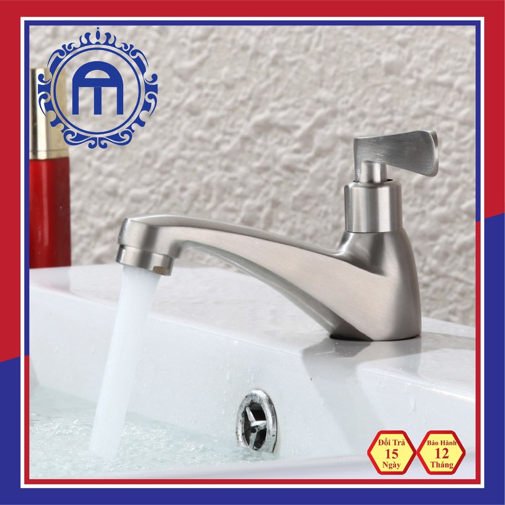 Vòi lavabo nước rửa mặt lạnh inox 304 TAAN VL03