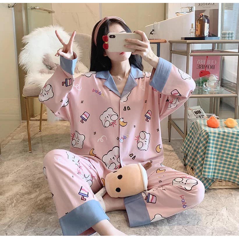 [SẴN] ĐỒ BỘ, ĐỒ NGỦ DÀI QUẢNG CHÂU, PIJAMA VẢI MỊN, THOÁNG MÁT