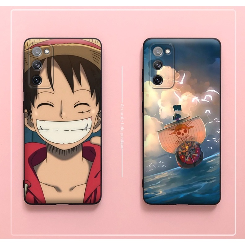 Samsung S21ultra Mobile Phone Case Luffy Soron Ace Galaxy S21 Protective Cover Cartoon S20fe Two-Dimensional Cute 5G Female Emperor Luo Male One Piece Frosted Soft Silicone