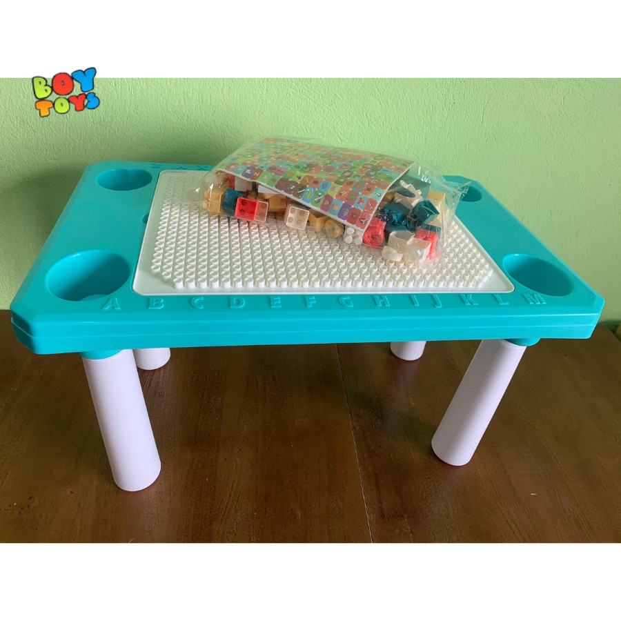 Bàn xếp hình cao cấp đa năng 100 chi tiết cho bé thỏa sức lắp ghép sáng tạo